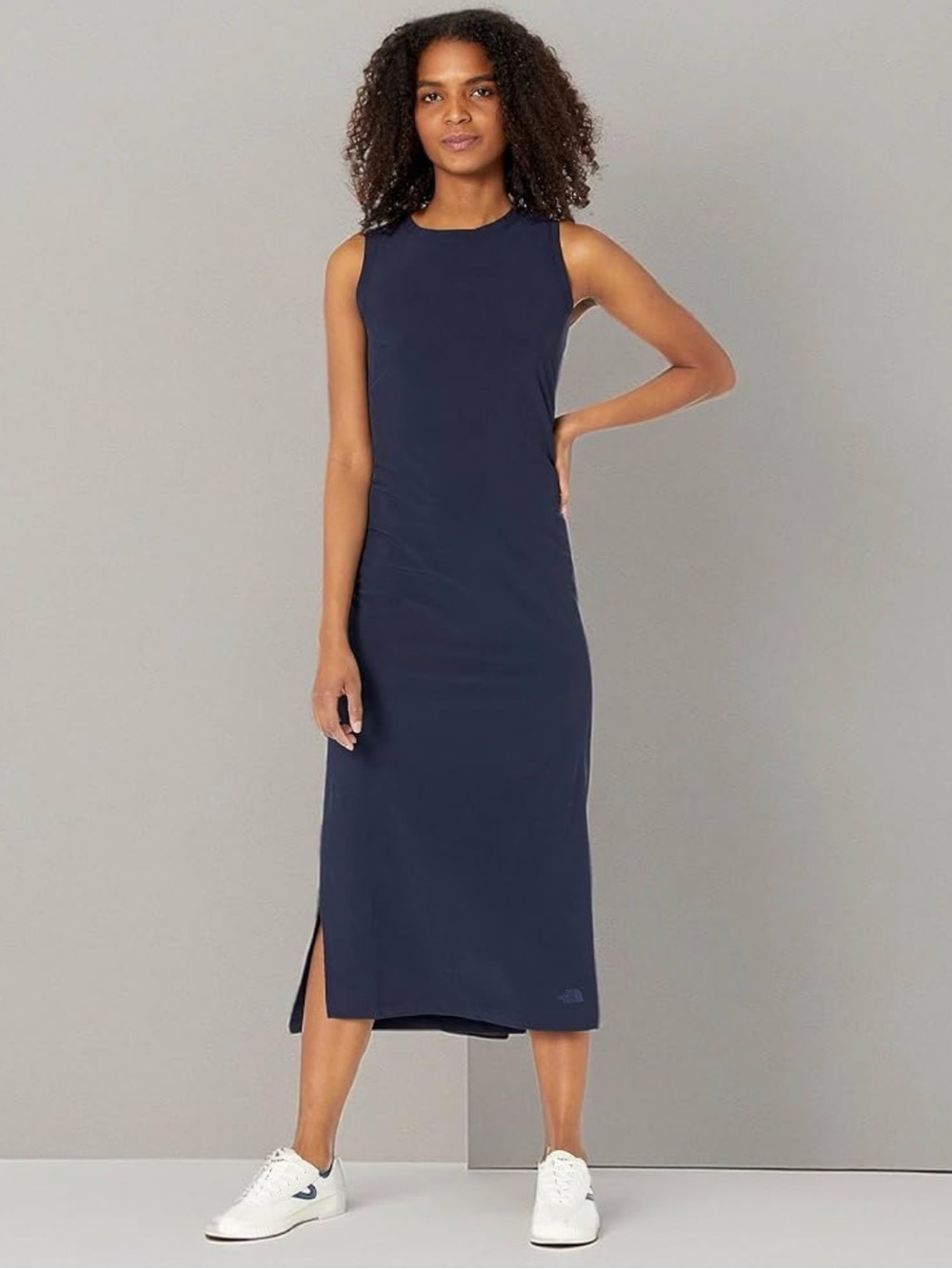 J.Crew Navy Sleeveless A-Line Maxi Dress